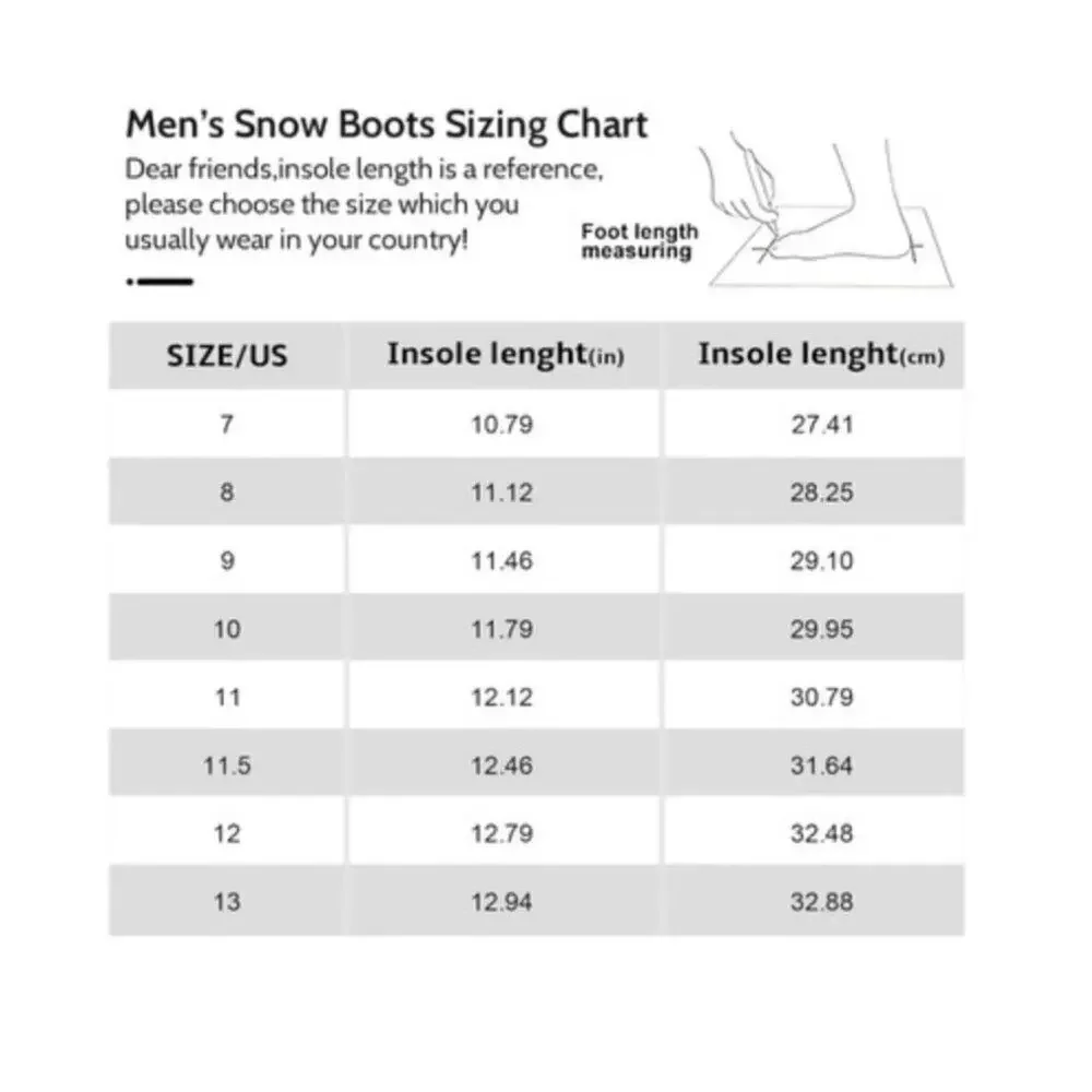 Dream Pairs Men's Winter Boots sz 12 Suede Snow Boot Leather NEW # box 130